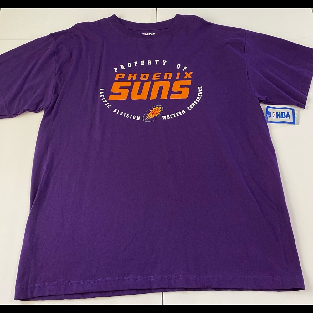 NBA "Property Of Phoenix Suns" T-Shirt NBA Playoffs T-Shirt Size XL Purple